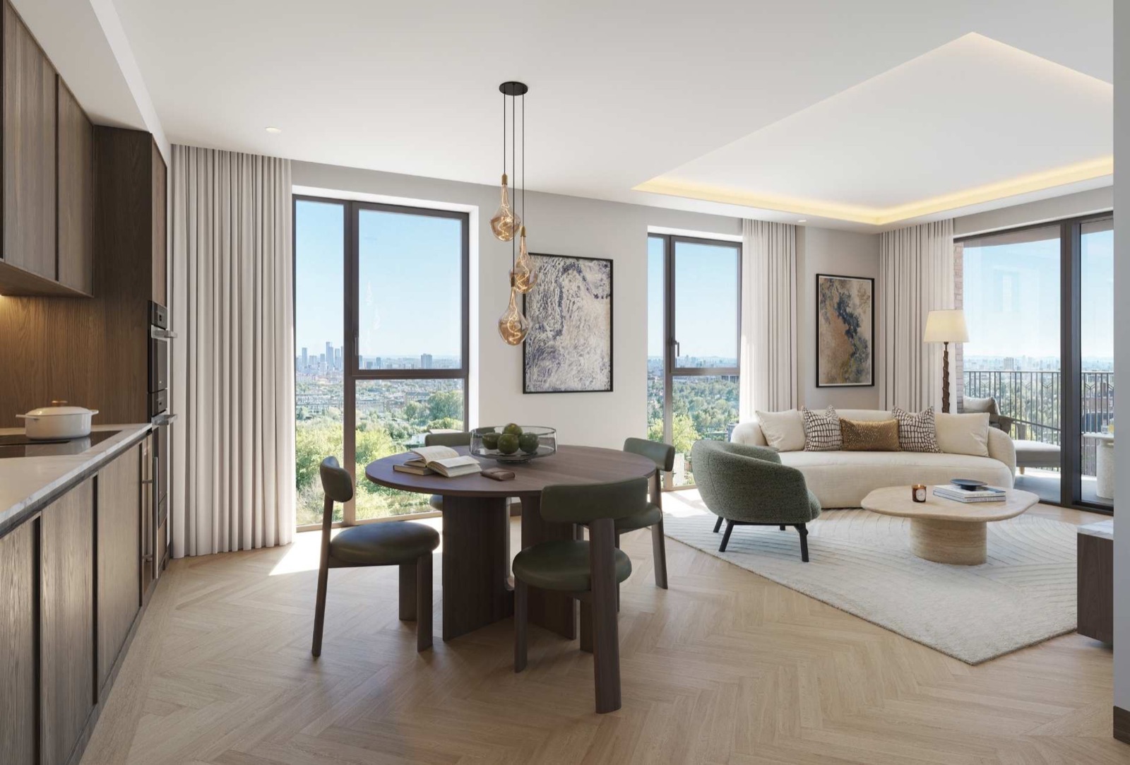 Living and dining interior