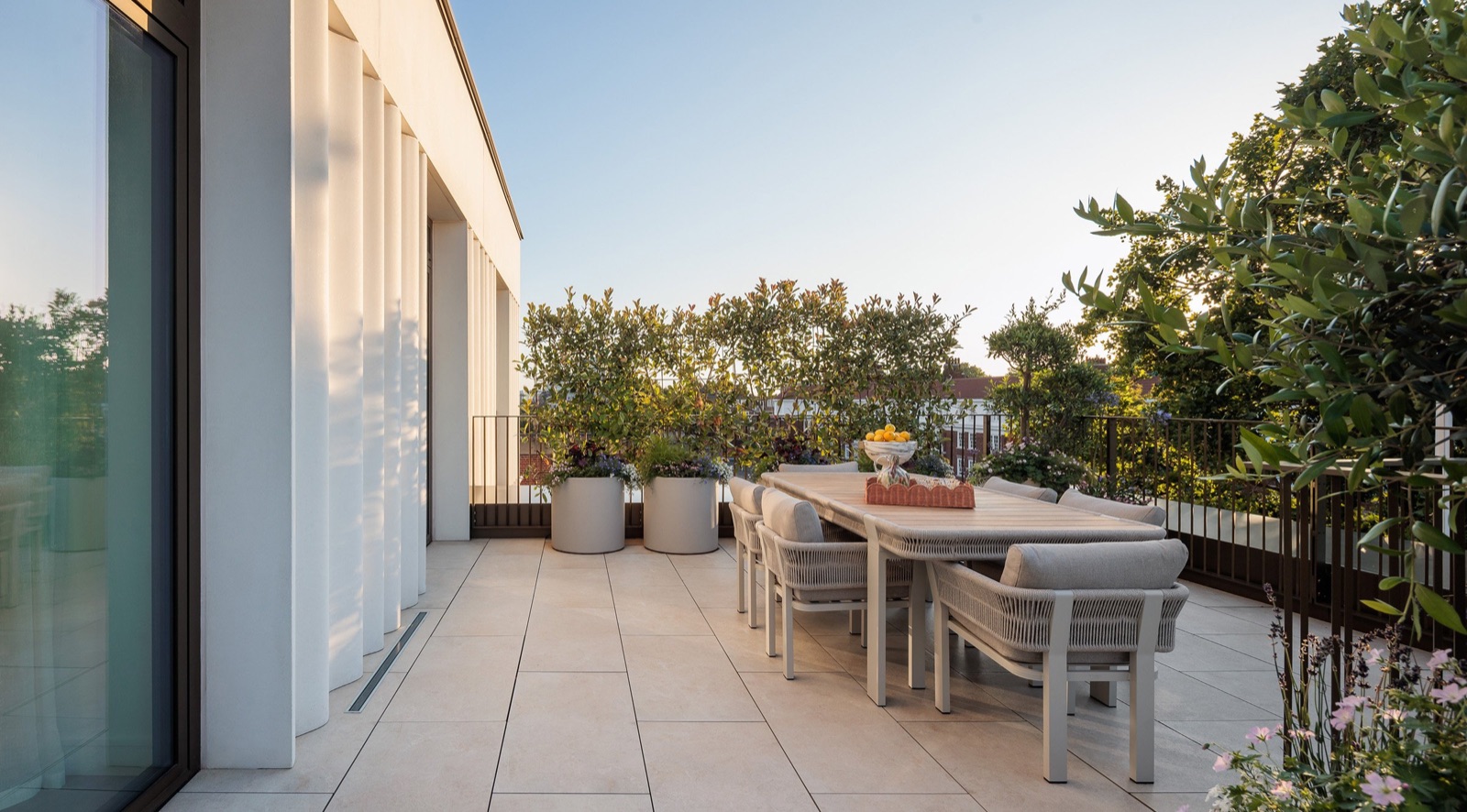 Private terrace overlooking Holland Park