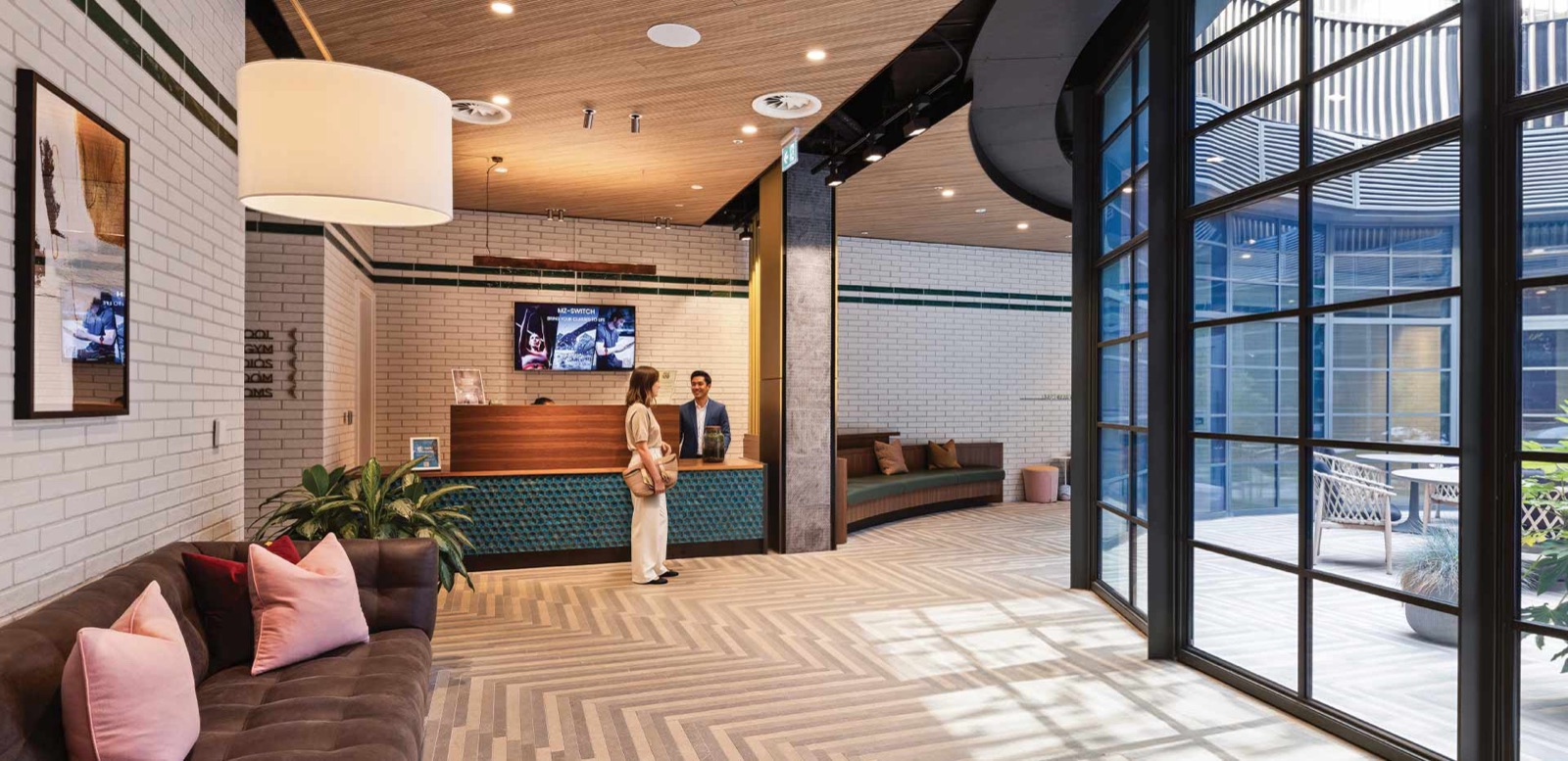 Residents' club atrium