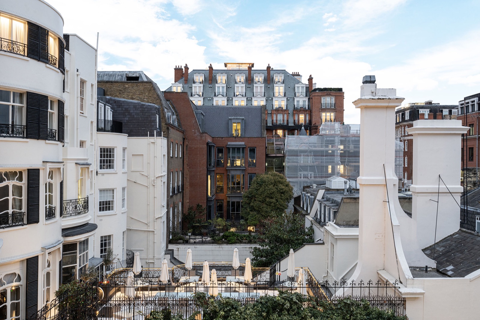 Rooftop view over Mayfair